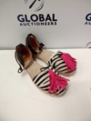 Rrp £60 Boxed John Lewis And Partners Size 5 Lucy Zebra Ladies Shoes