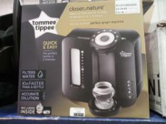Rrp £80 Boxed Tommee Tippee Closer To Nature Perfect Preparation Bottle Warmer Station In Black
