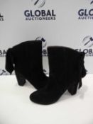 Rrp £60 Boxed Sierra Size 6 Black Boots