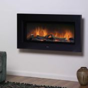 Rrp £100 Boxed Electric Black Fire
