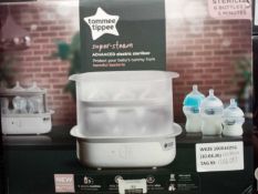 Rrp £50 Boxed Tommee Tippee Super Steam Advanced Electric Steam Steriliser