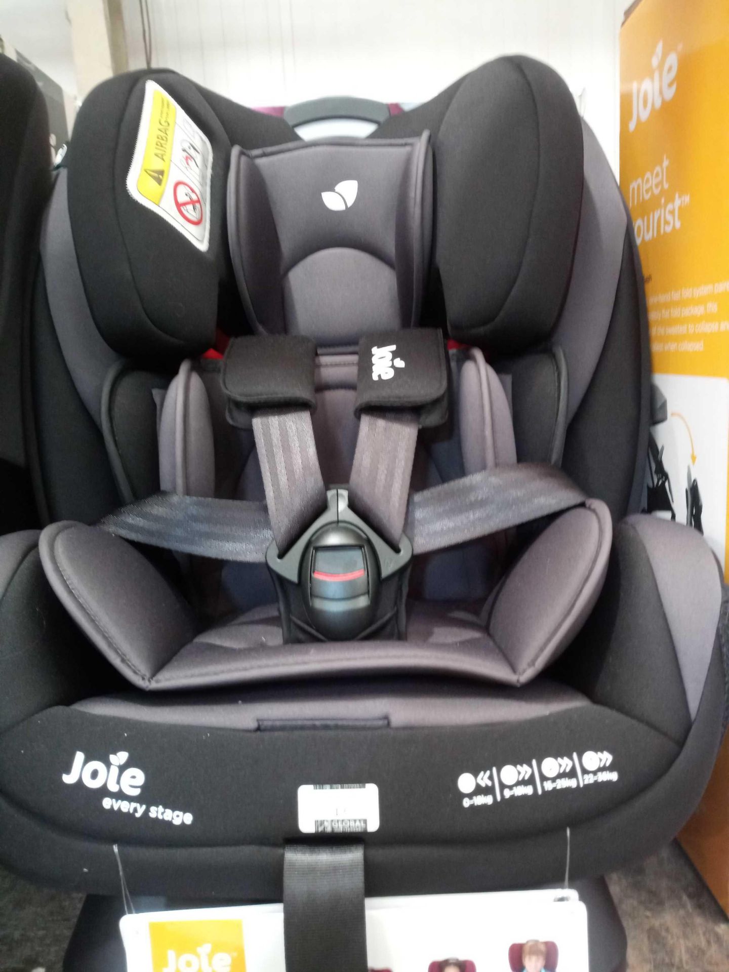 Rrp £100. Boxed Joie Every Stage Safety Seat