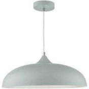 Rrp £80 Boxed Kaelan 1 Light Pendant Soft Matt Grey