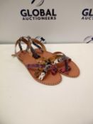 Rrp £60 Boxed Gemma Multi Size 4 Sandals