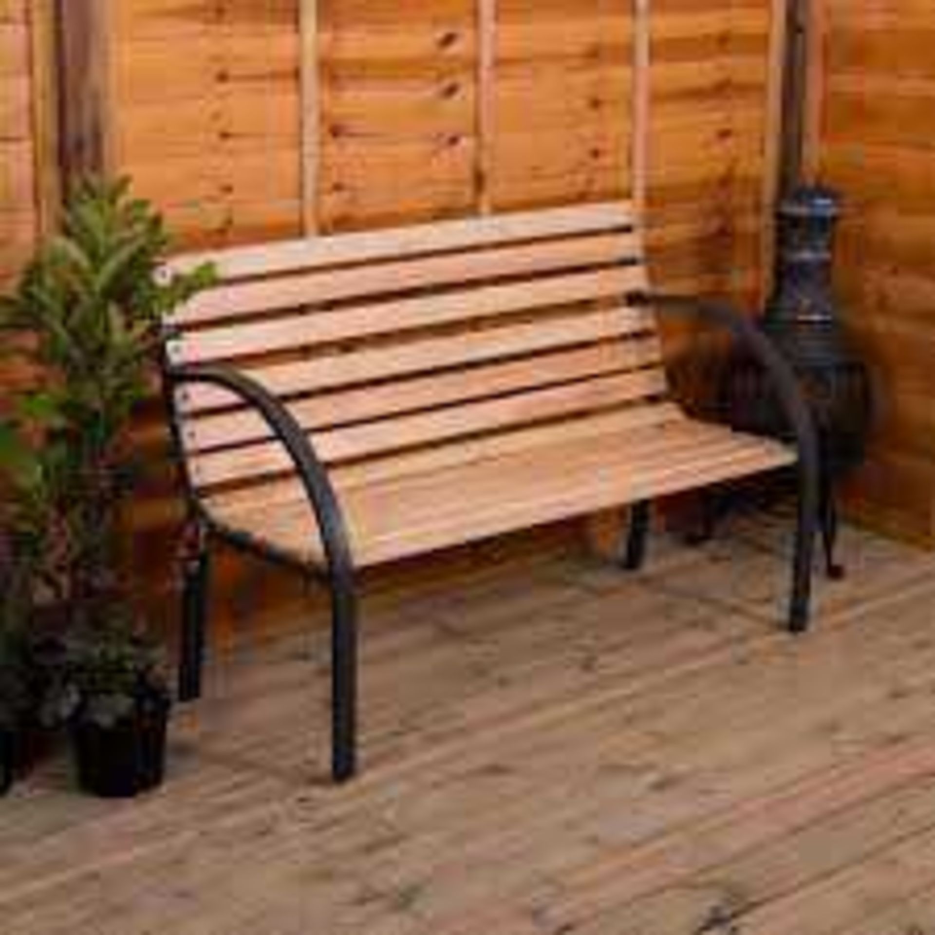 Rrp £80 Boxed Vida Garden Bench