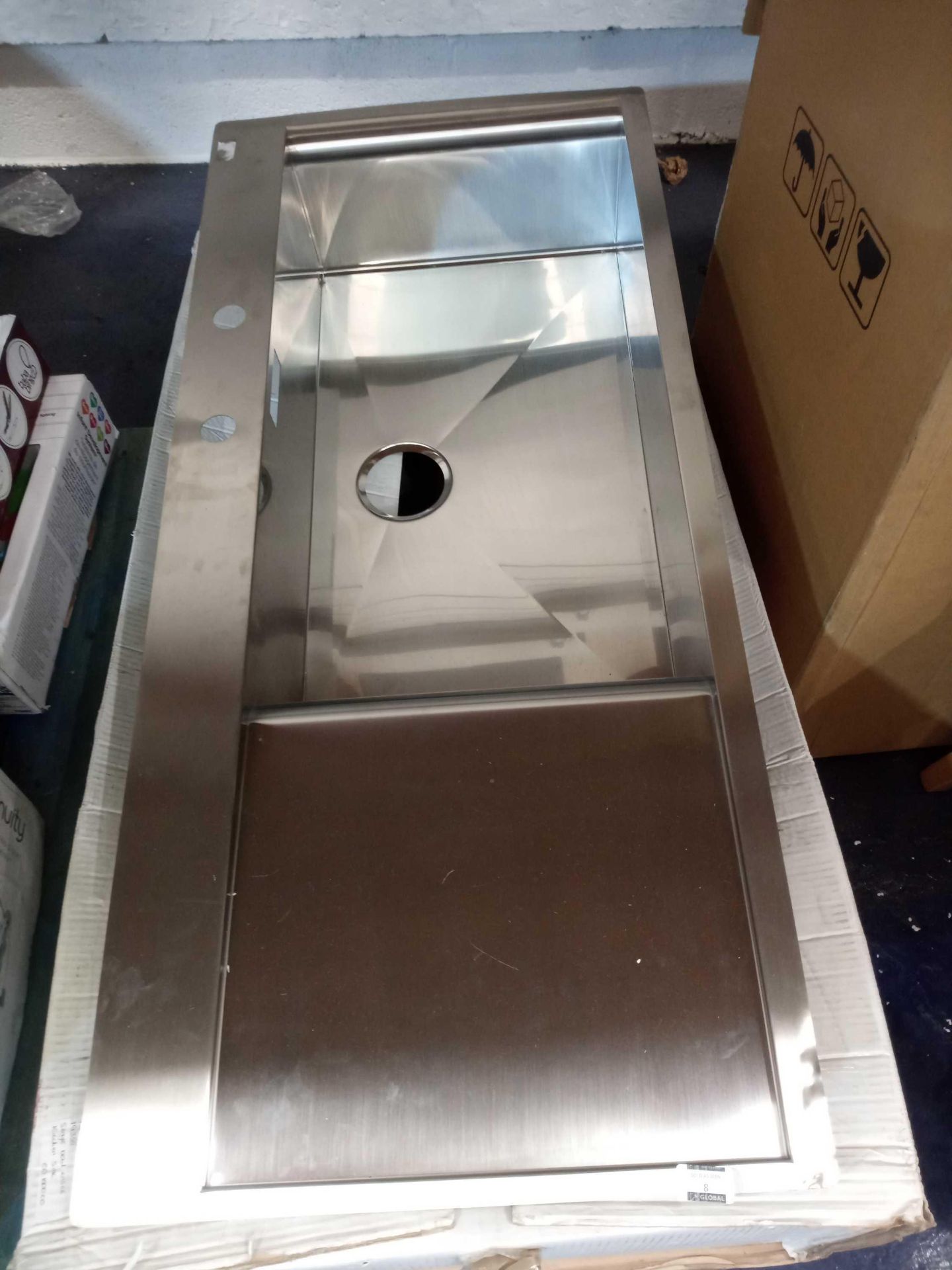 Rrp £1000 Boxed Stainless Steel Grohe Sink Basin