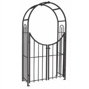 Rrp £140 Boxed Panacea Patio And Garden Arbor With Gate