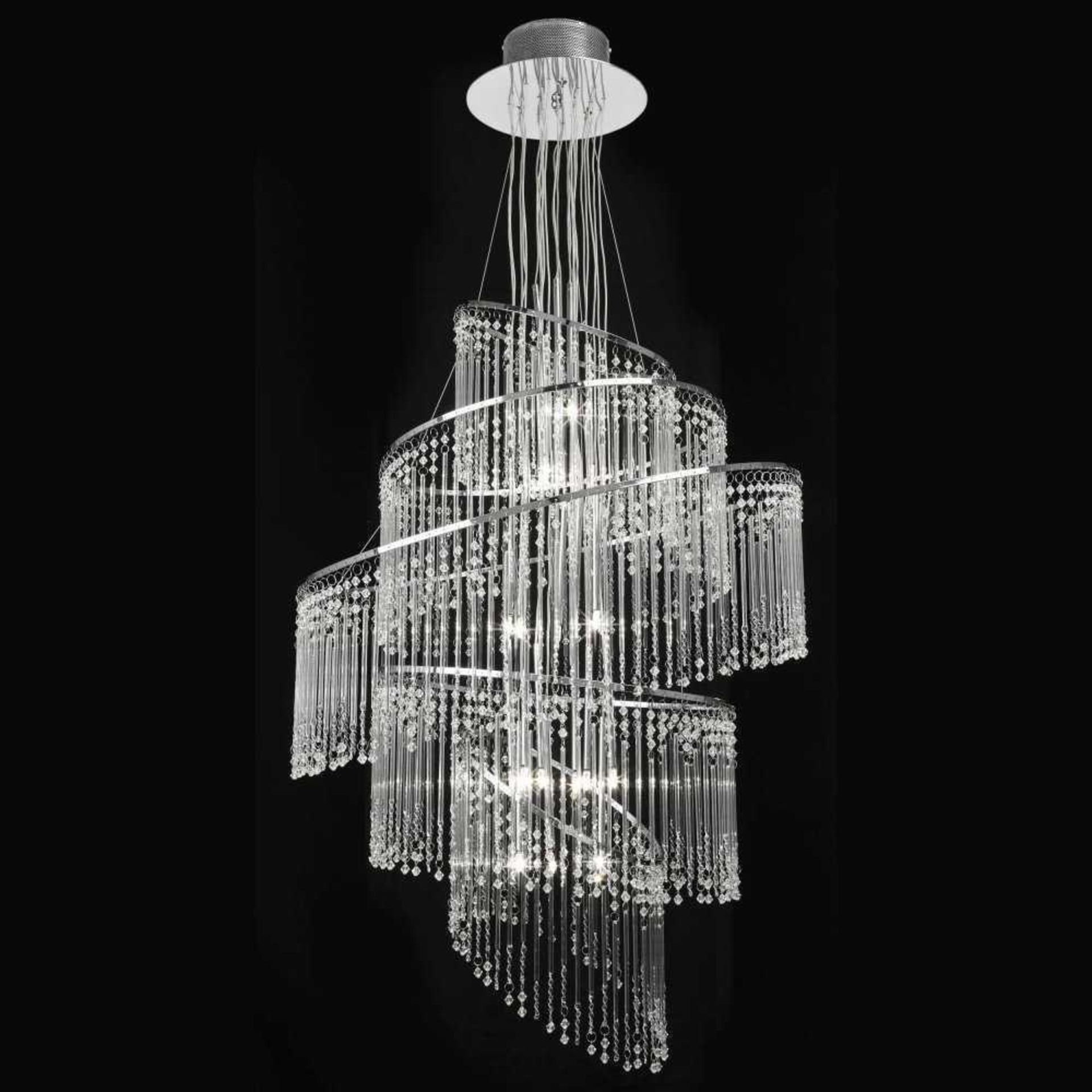 Rrp £250 Boxed Endon 24 Light Chandelier