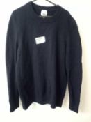 RRP £50 John Lewis Mens Merino Blue Jumper