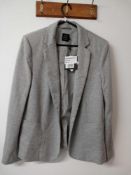 RRP £69 John Lewis Jersey Jacket in Grey Size 10 (21857102)