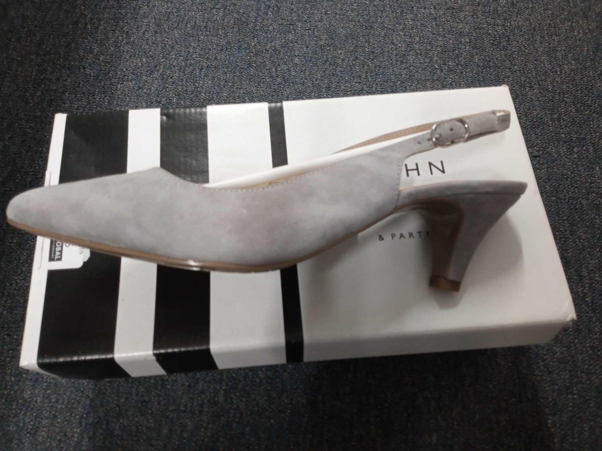 Ladies John Lewis Grace Grey Sling Back Shoes (1374165)(Appraisals Available Upon Request) (Pictures - Image 3 of 3