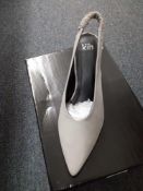 Ladies Kin Grey Heeled Sling Back Shoe Size 38 (5) (1425703)(Appraisals Available Upon Request) (Pic