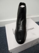 RRP £30 Leather Collection Black Ankle Boot
