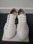 RRP £79 John Lewis And Partners Elma Rainbow Stripe Leather Trainers Size 7 (2020796)