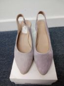 RRP £35 John Lewis Keavy Suede Purple Slingback Shoes Size 5 (2071548)