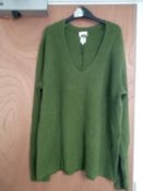 RRP £50 John Lewis Khaki Green Jumper Size 16