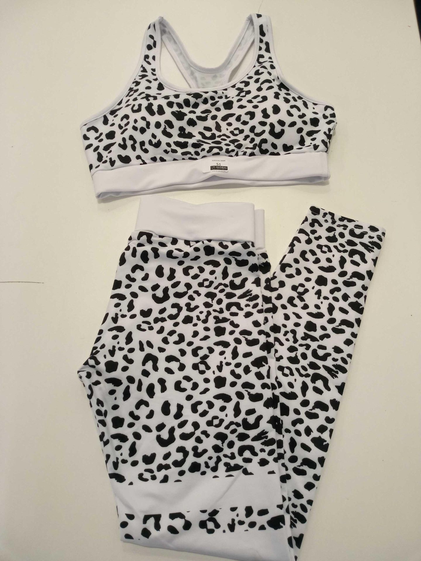 RRP £40 Ladies 2 Piece Animal Print Gym Set