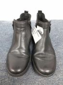 RRP £25 John Lewis Black Leather Effect Boots (002500)