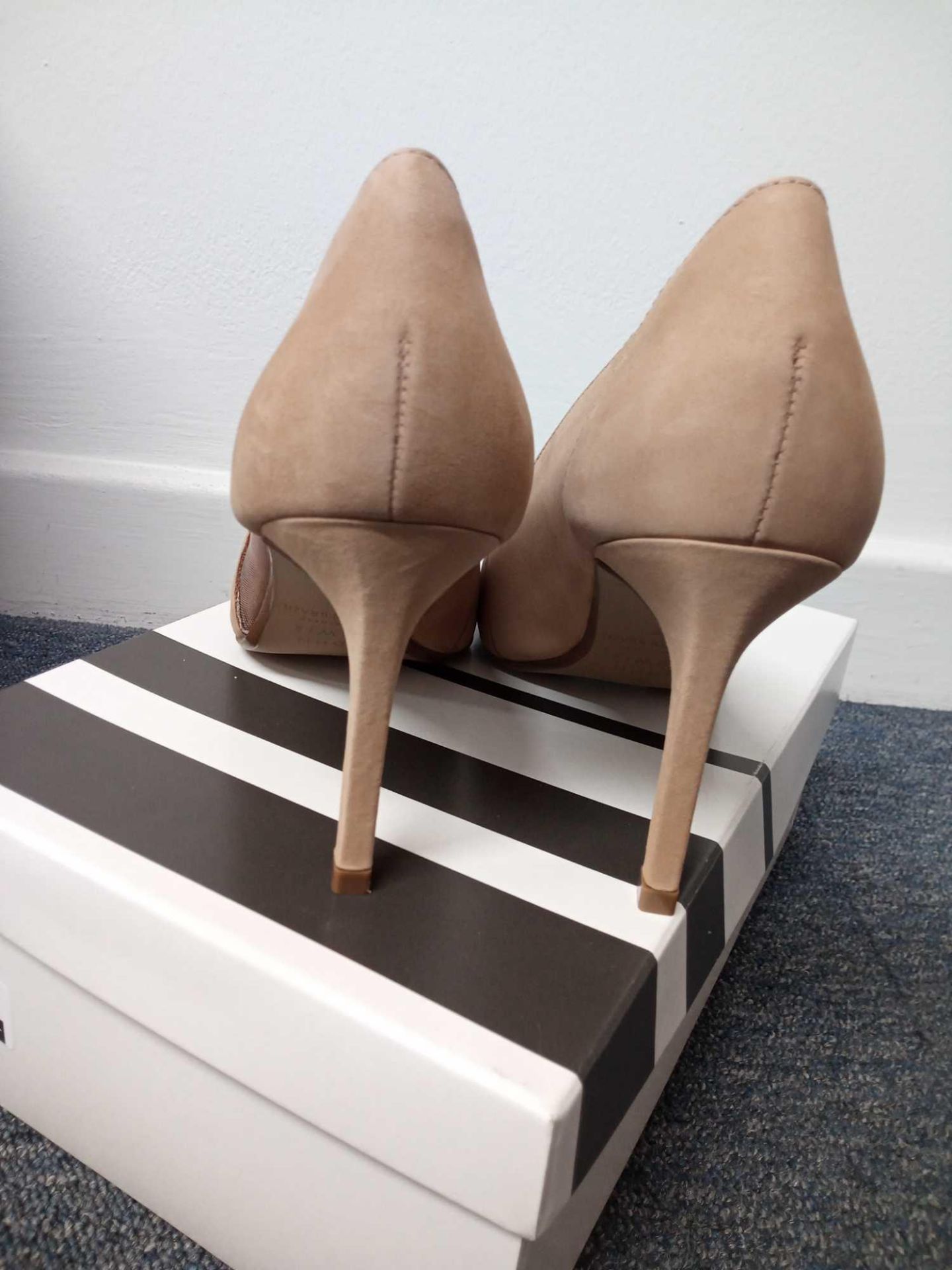 RRP £85 John Lewis And Partners Annika Mesh Heels In Nude Size 6 (1536060) - Image 3 of 3