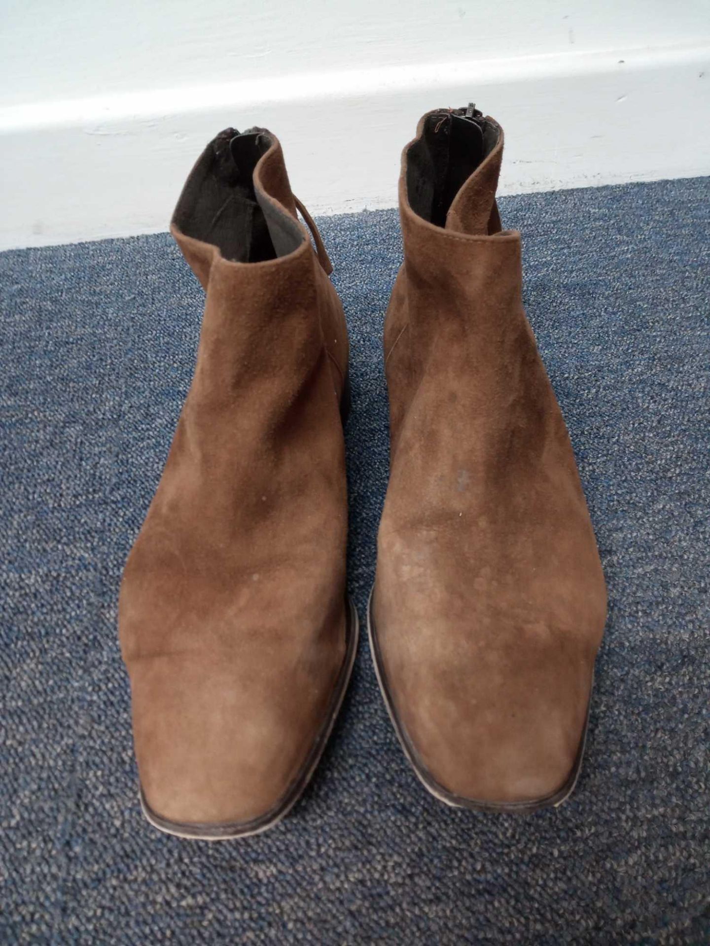 RRP £47 John Lewis Brown Ankle Boots Size 40 (RET0095216)