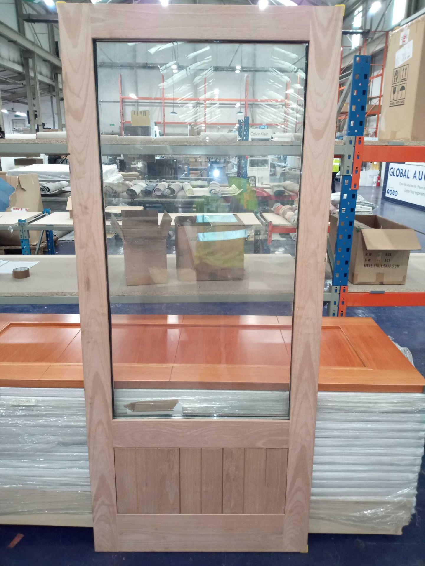 Rrp £1225 Pallet To Contain 7 Brand New Rustic Hardwood External Left Hand 6Ft French Doors (