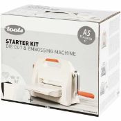 Rrp £100. Boxed Tools Die Cut And Embossing Machine Starter Set