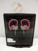 Rrp £150 Beats By Dr Dre Powerbeats 2 Wireless Sports Fit Headphones In Grey/Pink