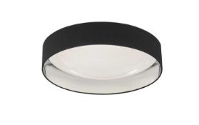 Rrp £180. Boxed Fh Sete Led Ceiling Lamp Black And Silver