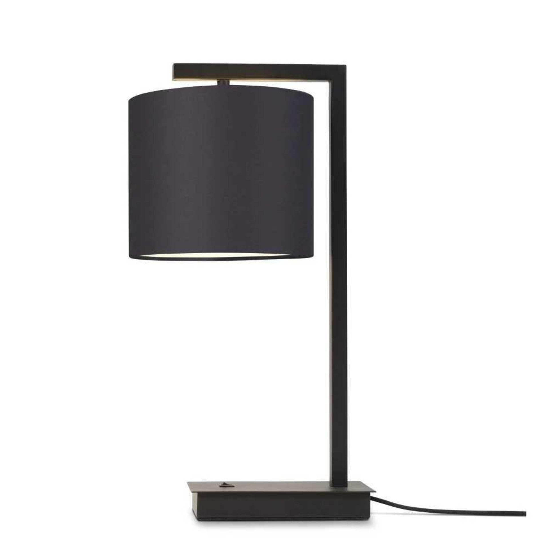 Rrp £80 Boxed Boston Nickel Table Lamp