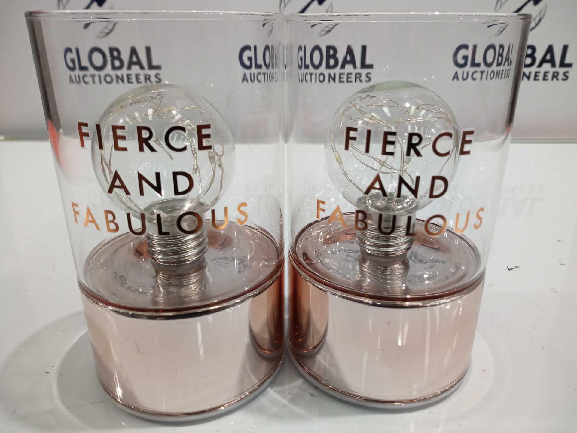 Combined RRP £150 Lot To Contain 5 Fierce And Fabulous Rose Gold Light