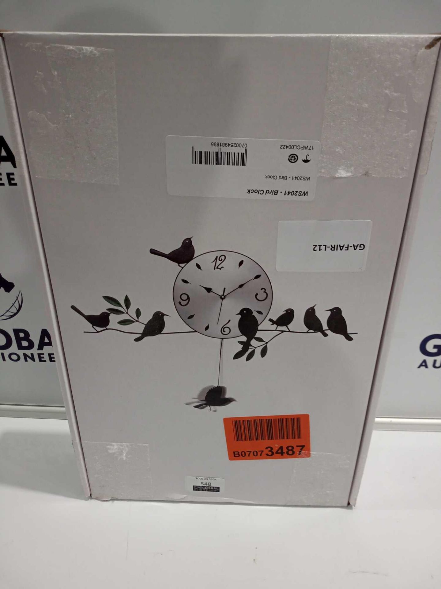 RRP £50 Bird Featured Wall Mounted Clock