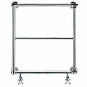 RRP £200 Burcombe Ball Jointed Towel Rail In Chrome