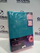 Rrp £80 Bagged Gaveno Cavailia Luxury Flannelette Duvet Set