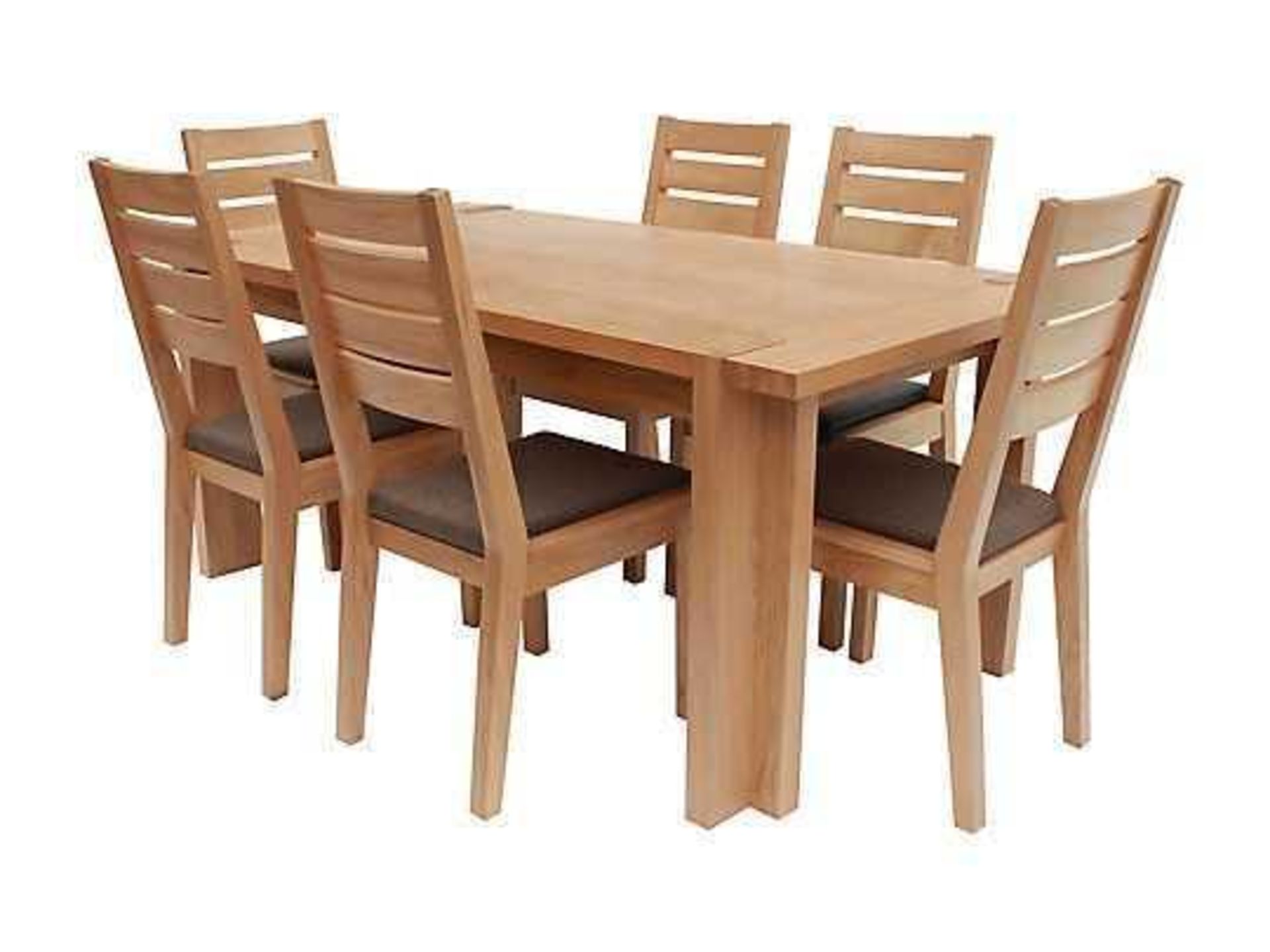 RRP £699, Sourced From Harveys, Claremount Dark Oak Dining Table.