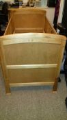 RRP £179 Boxed Penelope Stained Cot Bed