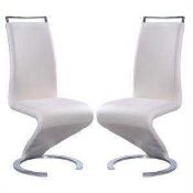 RRP £270 Pair Of Summer Z Shape Dining Chairs