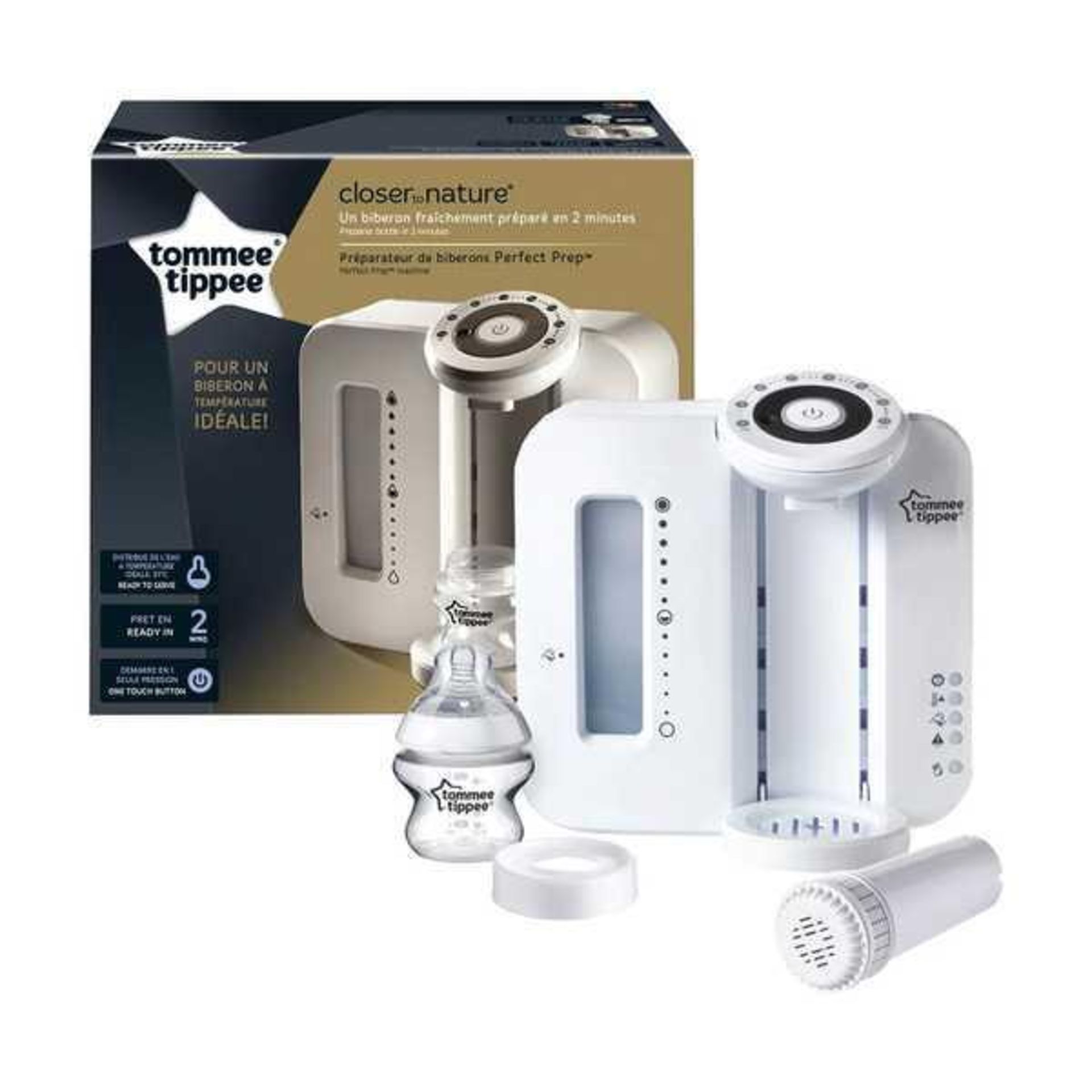 Rrp £70 Tommee Tippee Closer To Nature Perfect Preparation Bottle Warming Station White Edition For