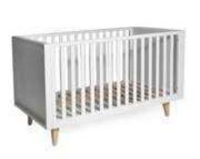 Rrp £200 When Complete Troll Scandi White/Wood Cot Box 2 Of 3 Only