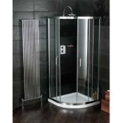Rrp £600 Boxed Liquid 900Mm Hinged Shower Door