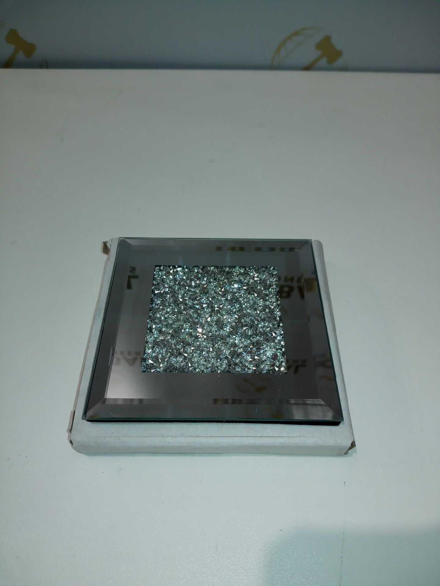 Rrp £220 Boxed To Contain 36 Rhinestone Mirrored Coasters
