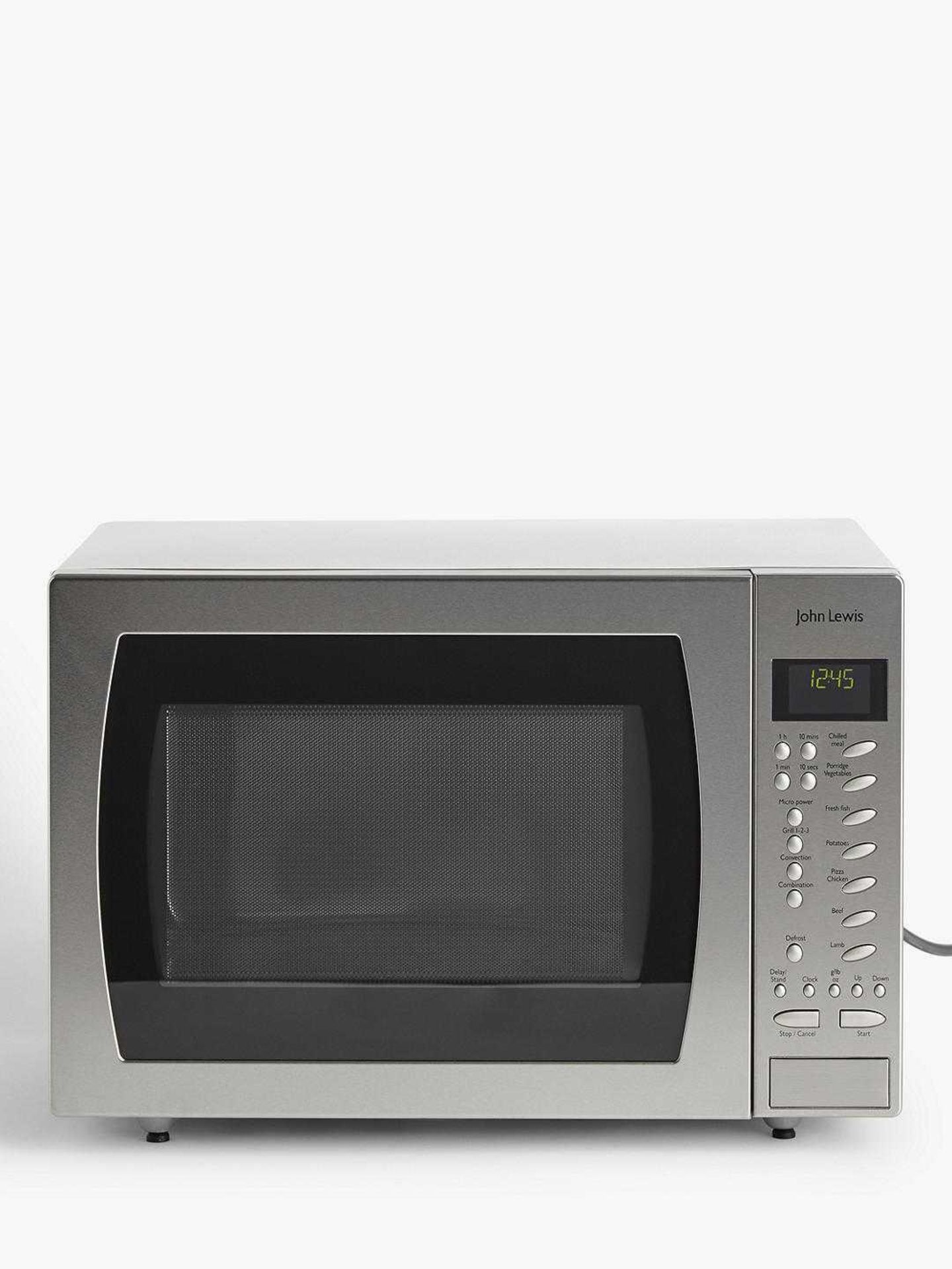 Rrp £270 Boxed John Lewis And Partners Jlcmwo010 27 L Slimline Simultaneous Combination Microwave Ov