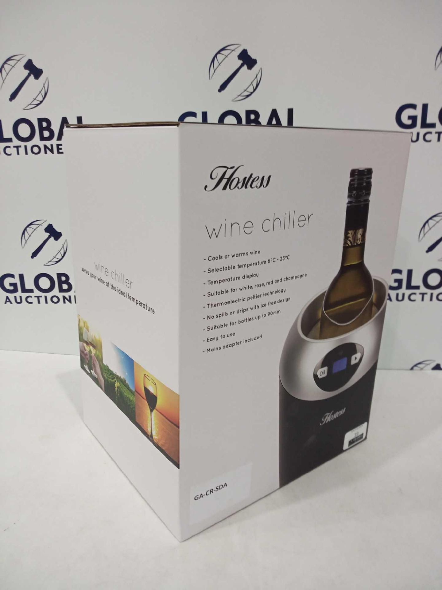 Rrp £80 Boxed Hostess Single Bottle Wine Chiller