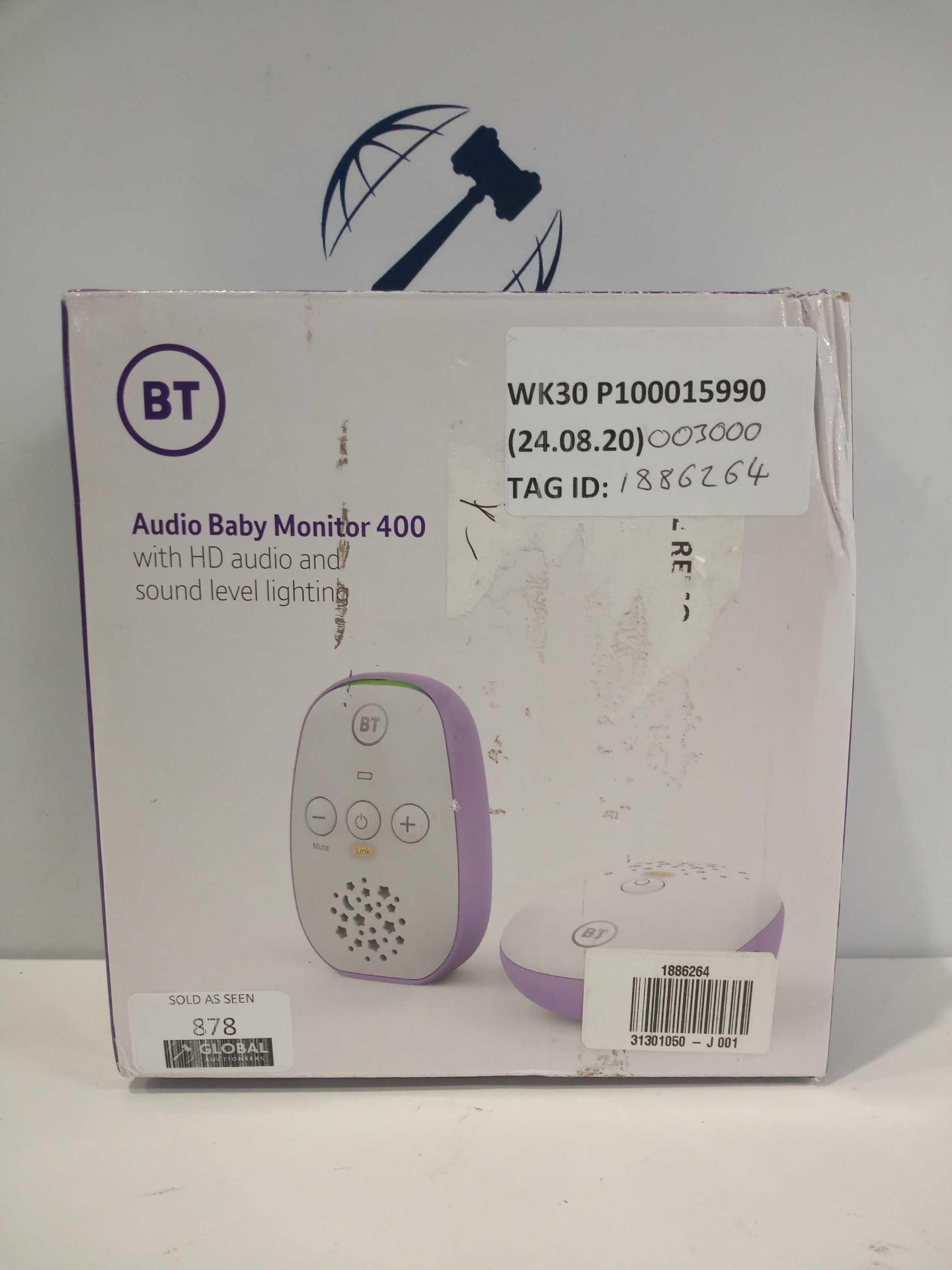 Rrp £60 Bt Audio Baby Monitor 400 With Hd Audio And Sound Level Lighting