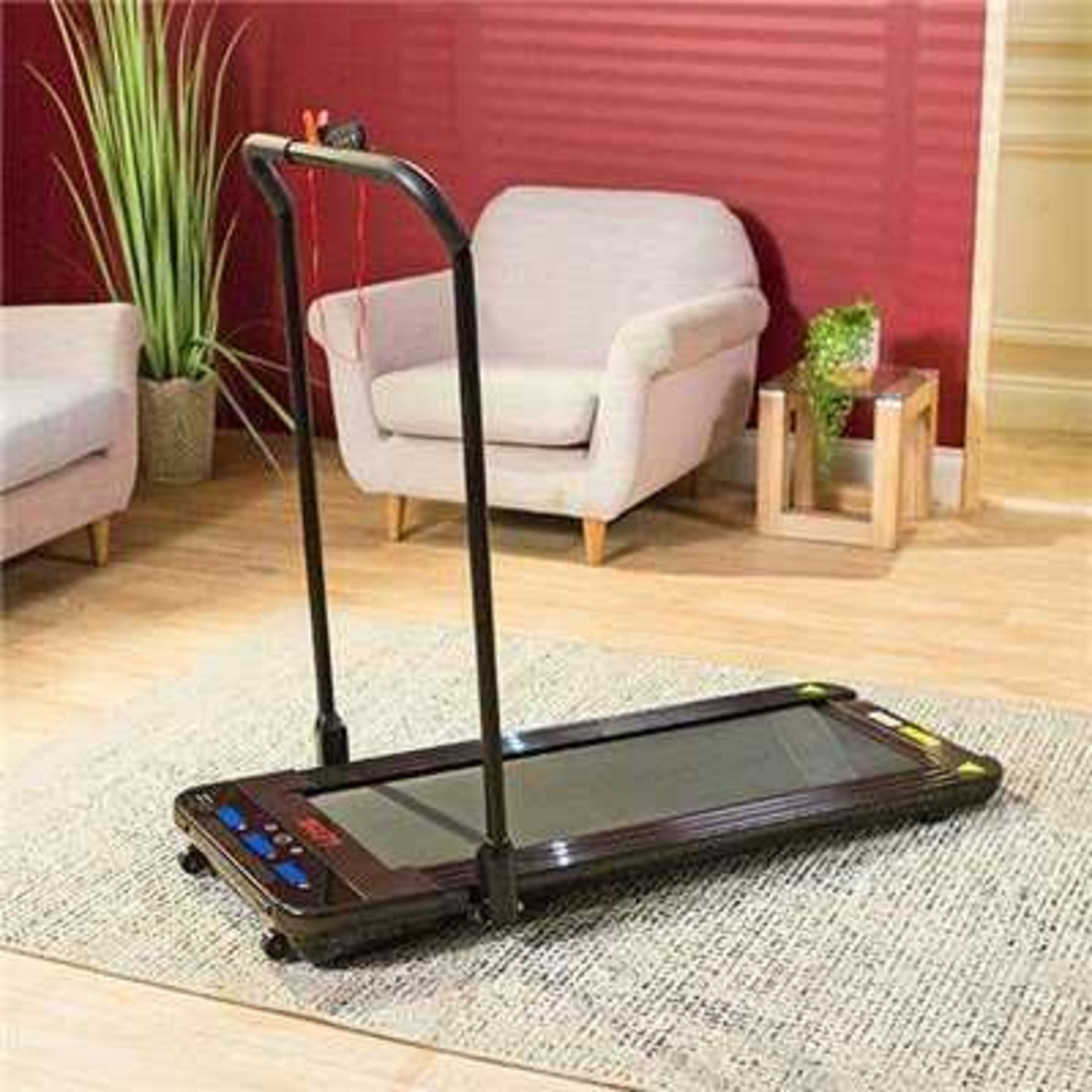 Rrp £330 Boxed Linear Strider Premium Folding Walking Treadmill With Multiple Speed Settings And Dig