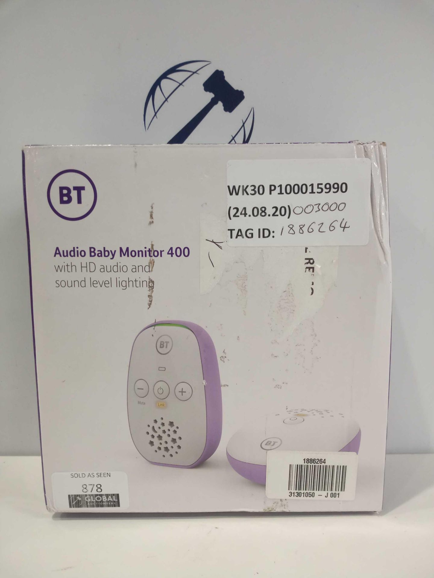 Rrp £60 Bt Audio Baby Monitor 400 With Hd Audio And Sound Level Lighting