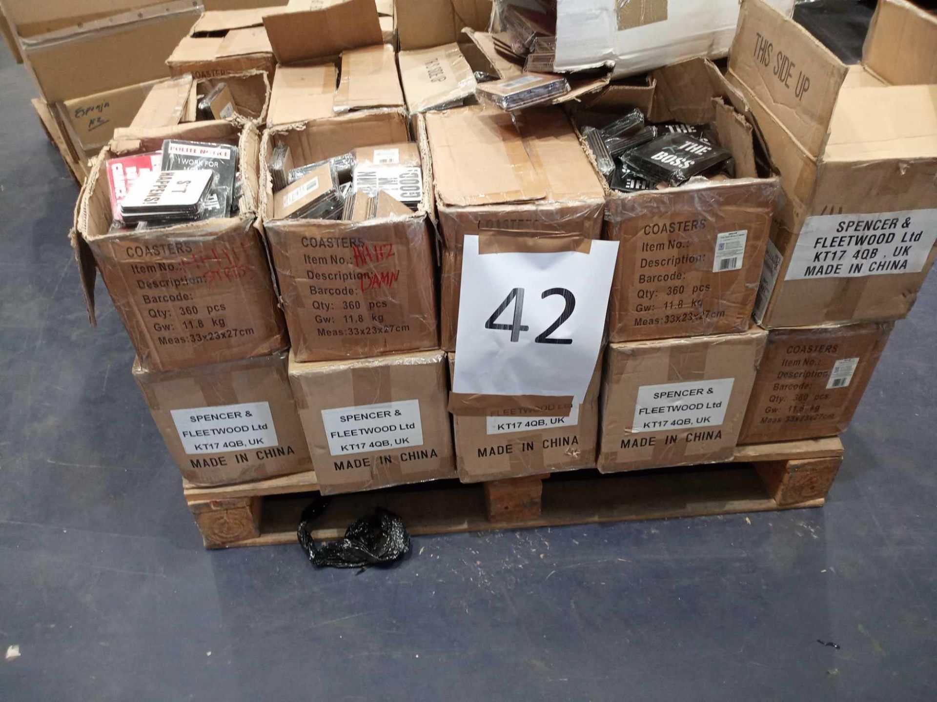 RRP £1920 Pallet To Contain Approximately 11520 Brand New Assorted Coasters - Image 2 of 3