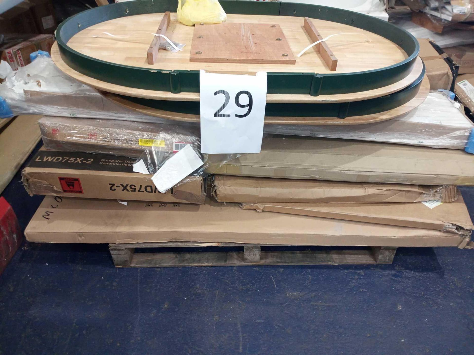 Pallet To Contain An Assortment Of Flatpacked Furniture Part Lots (See Description)