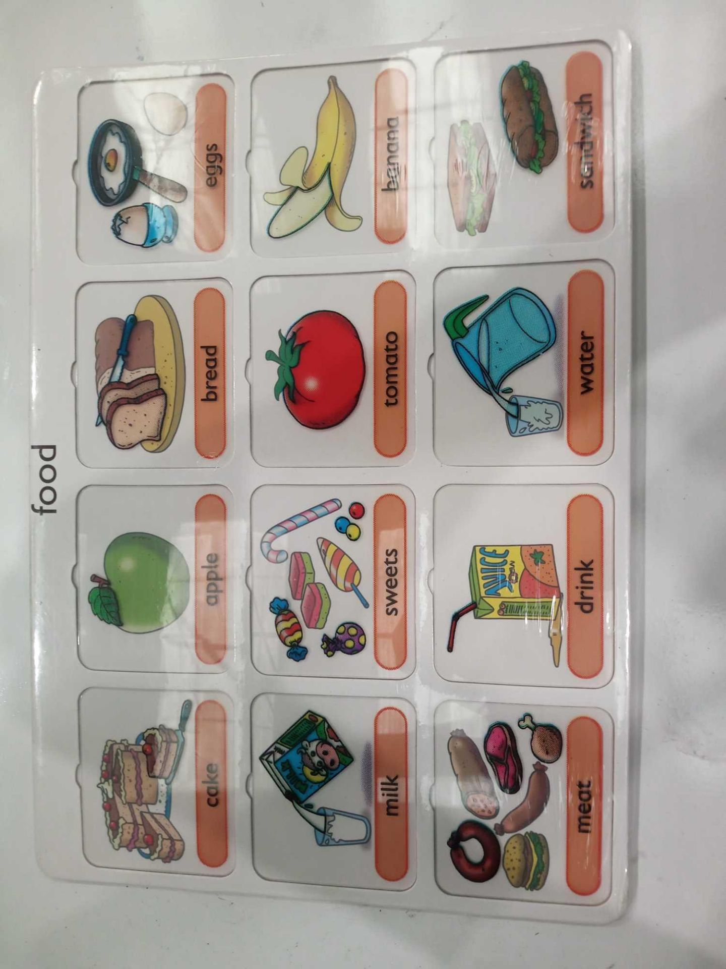 RRP £150 Lot To Contain 20 Brand New Willis Toys Educational Food Vocabulary Board Packs