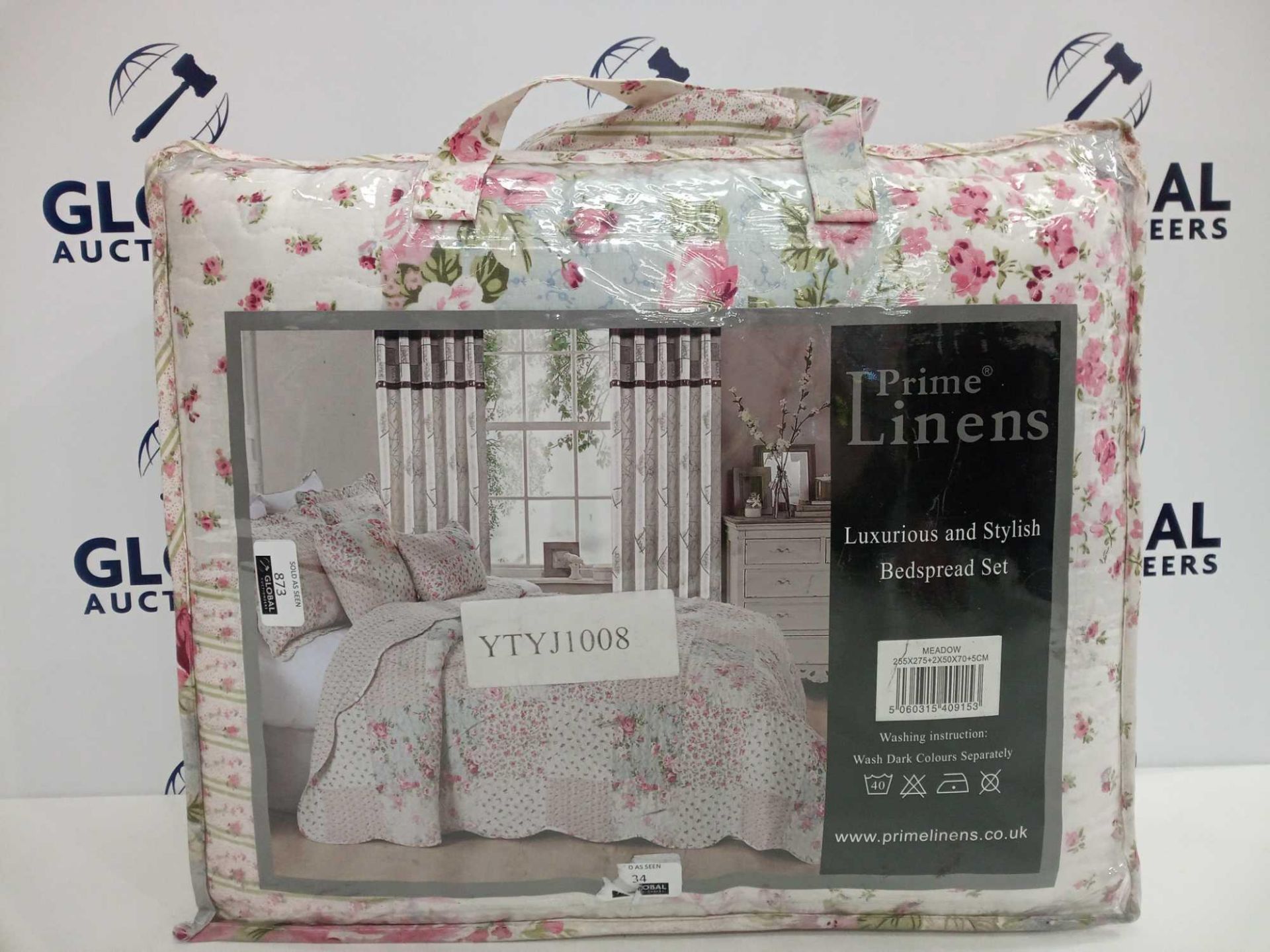 Rrp £90 Prime Linens Luxurious And Stylish Meadow Super King Bedspread Set
