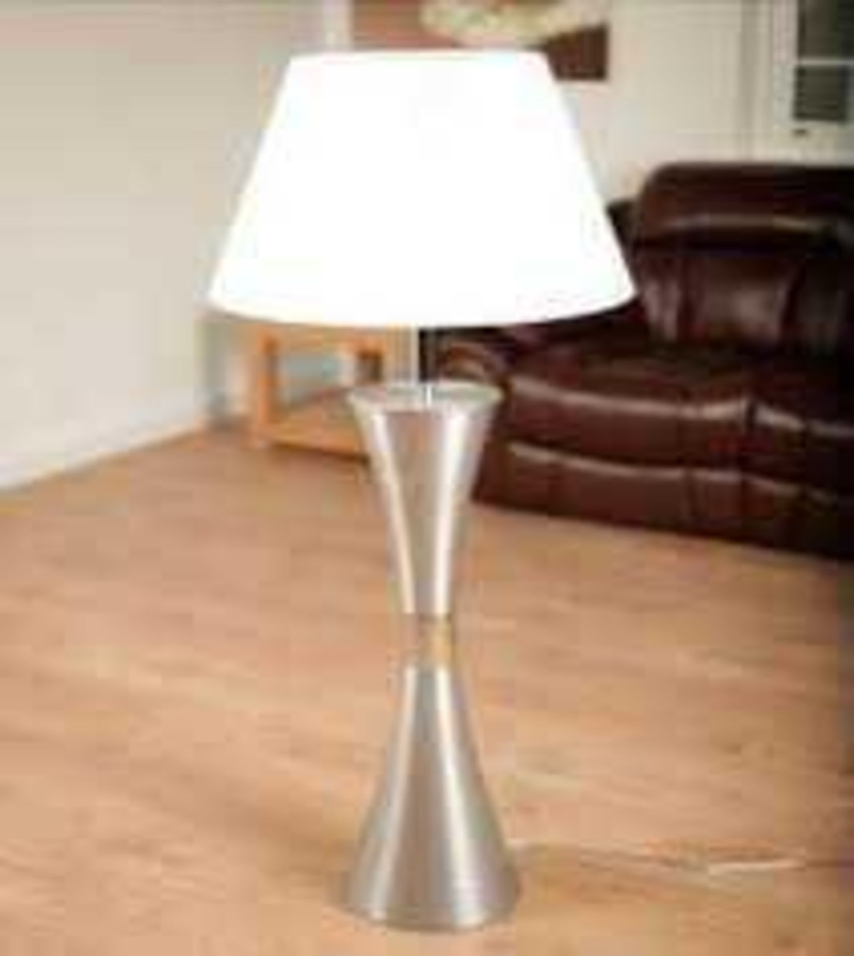 Rrp £120 Boxed Delta Aluminium Body Floor Lamp - Image 2 of 2